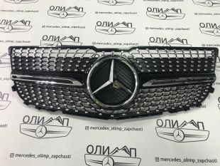 Решетка радиатора даймонд на Mercedes GLK x204 рестайлинг